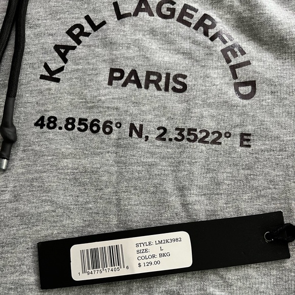 SOLD New Karl Lagerfeld Hoodie Size Large - Picture 2 of 8